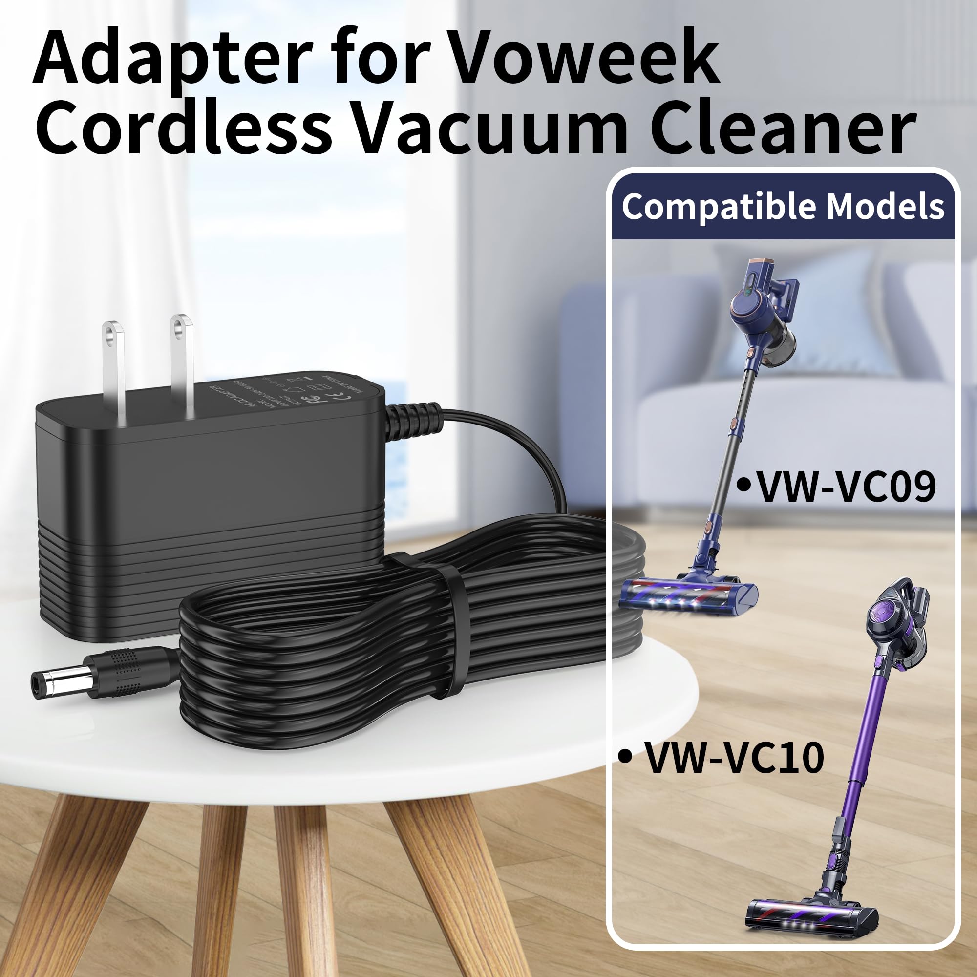 Amazon.com: 31V Charger for Voweek VW-VC09 VW-VC10 Cordless Vacuum